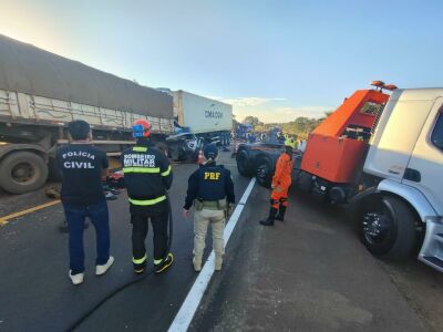 Imagem da notícia Casal morto em grave acidente na BR-163 é identificado; empresário era irmão de ex-prefeito de Sonora